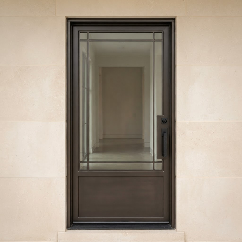 Aria, single modern iron door