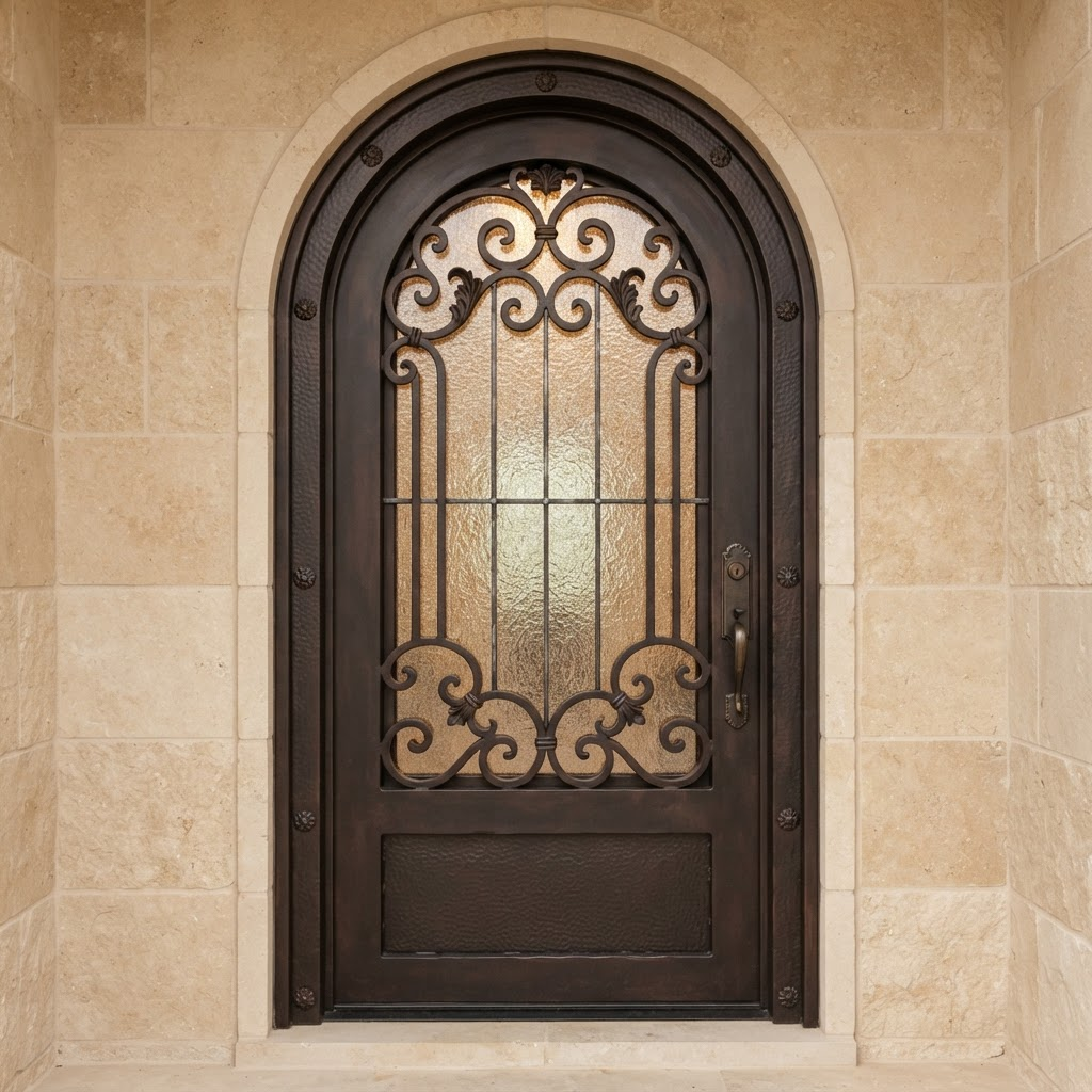 Cordoba, single traditional iron door